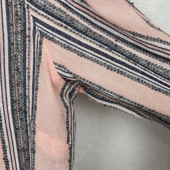 Tea Rose Women’s Pink & Grey Striped Tunic Top Sz Large - Picture 12 of 12